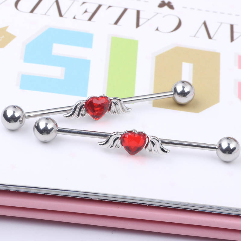 Pointed titanium steel lip stud product view