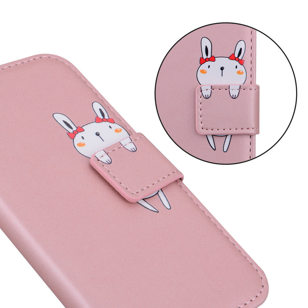 Cartoon Style Rabbit Panda Frog Tpu Pu Leather     Phone Accessories display picture 4