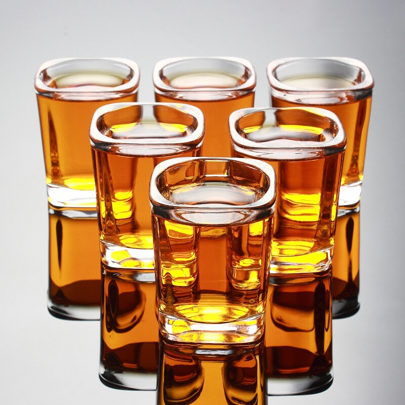 白酒杯一口杯玻璃杯烈酒杯酒吧吞杯子弹杯鸡尾酒家用小酒杯洋酒杯|ms