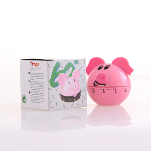 Cartoon timer flat pig timer mechanical timer home appliance mechanical kitchen reminder