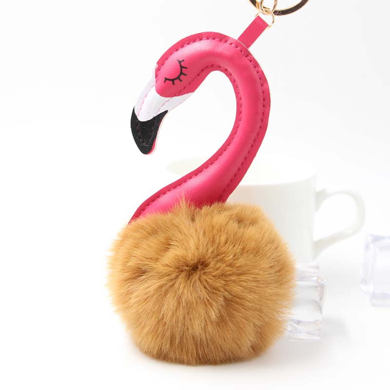 Bag Charms Bag Accessories Type 1 Piece Plush Flamingo Bag Charms