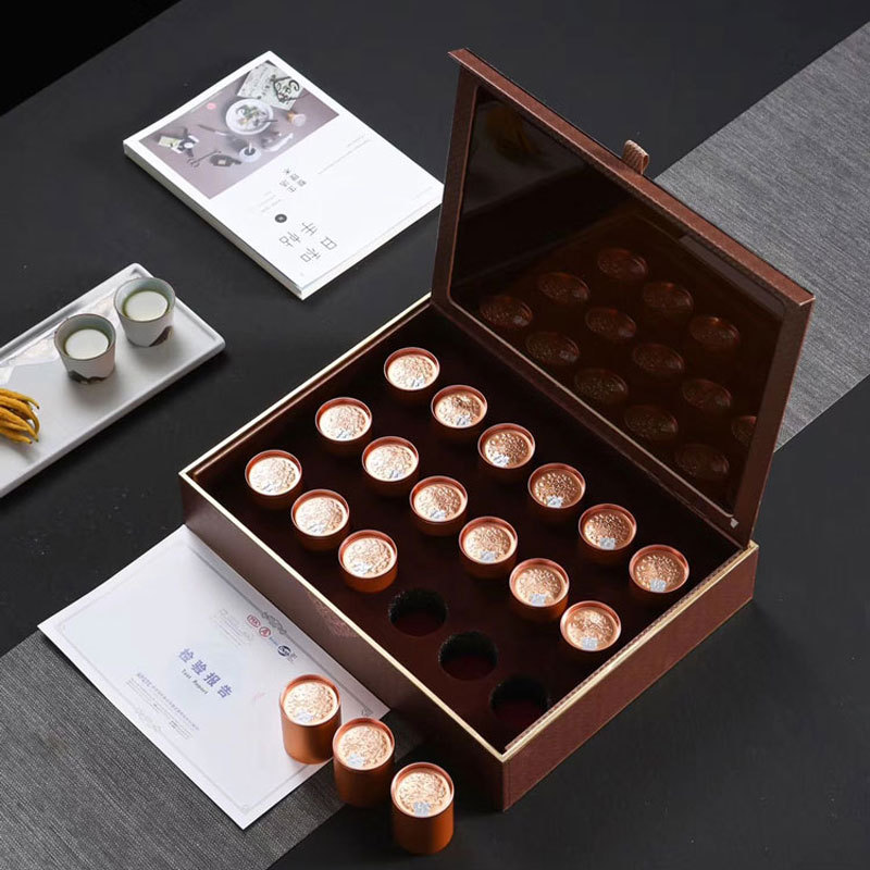 通用纸盒岩茶白茶小罐铝罐装茶叶空礼盒三两透明亚克力包装盒定做