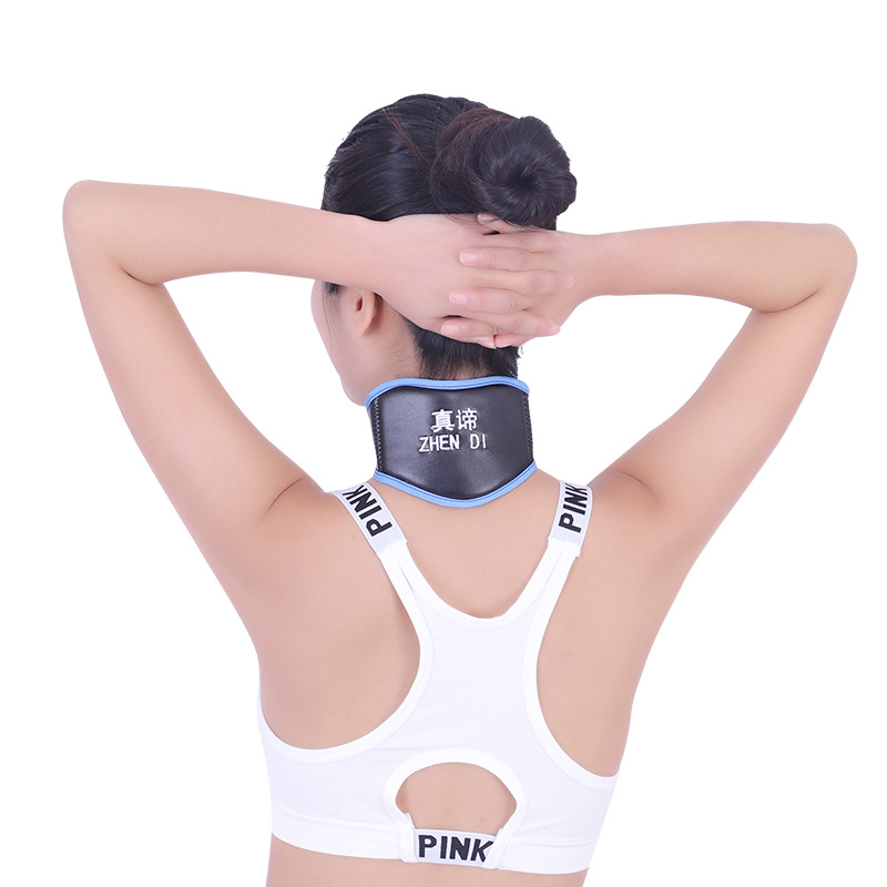厂家直销自发热护颈3D磁石托玛琳磁疗护颈带保暖防寒四季通用|ms