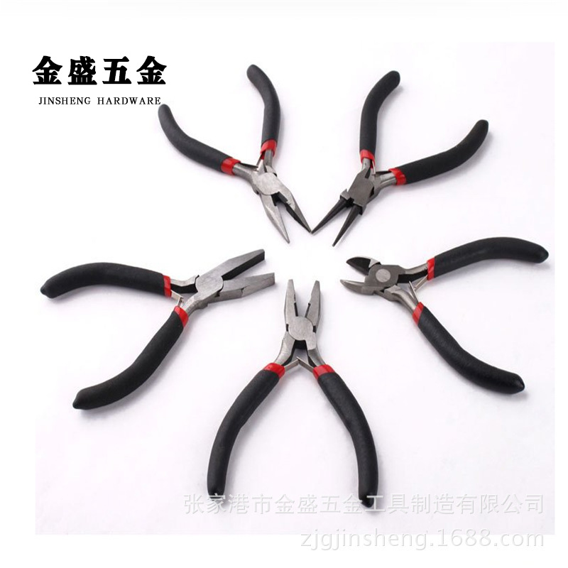 厂家直销多功能工具钳沾塑柄圆斜口钳钢丝钳DIY手工钳支持定制