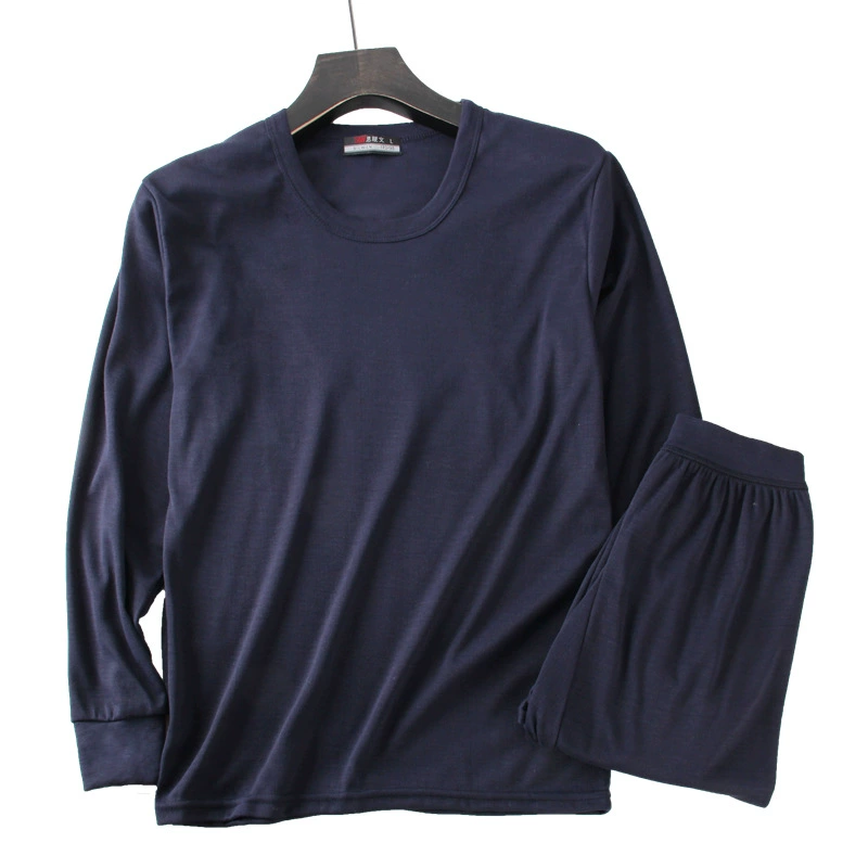Thin fitted keep warm set, base sweater, thermal underwear, trousers