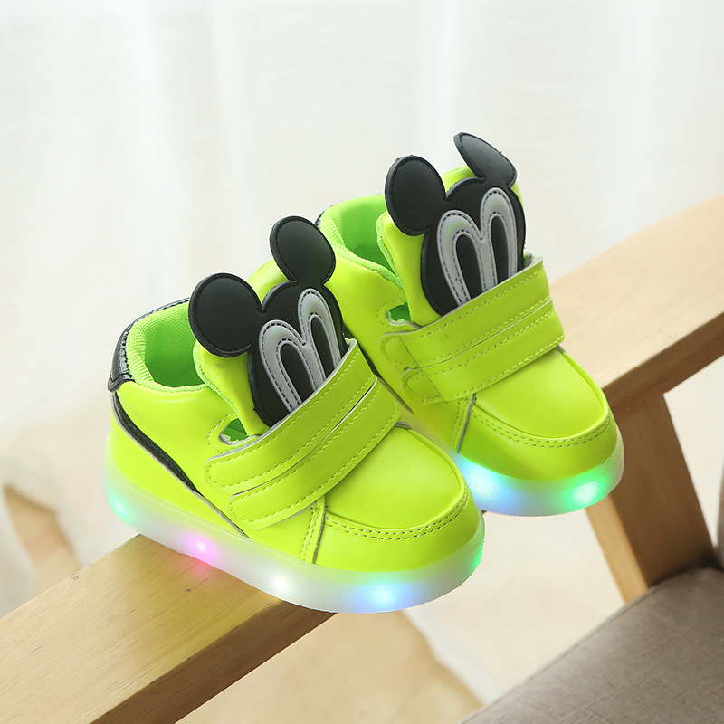 LED Fashion Cartoon Glowing Children's Shoes Boys Girls Casual Shoes