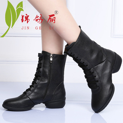 锦鸽丽新款广场舞鞋靴子女成人软底高帮舞蹈鞋女士水兵舞鞋跳舞鞋|ms