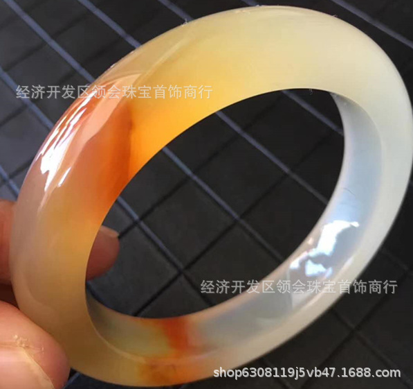 领会珠宝黄龙玉 手镯 云南黄龙玉 天然玉石 首饰 批发 天然黄龙玉