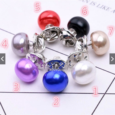 跨境爆款萬能珍珠胸針防走光領扣披肩扣針DIY圍巾領針胸針別針女