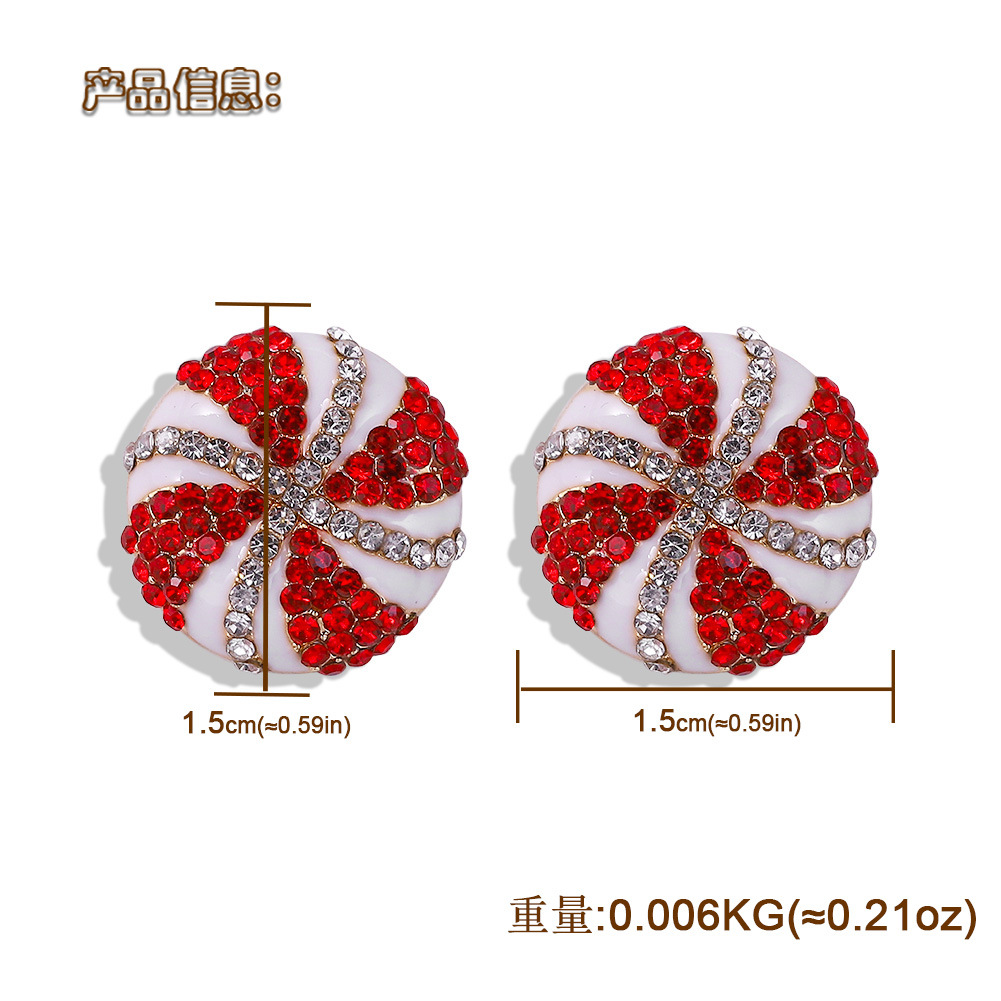 Alloy Diamond Earrings Wholesale Fashion display picture 1