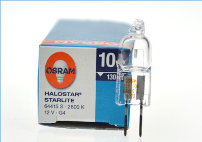 Osram, вольфрамовая лампа, светильник, 12v, 10W, оптика