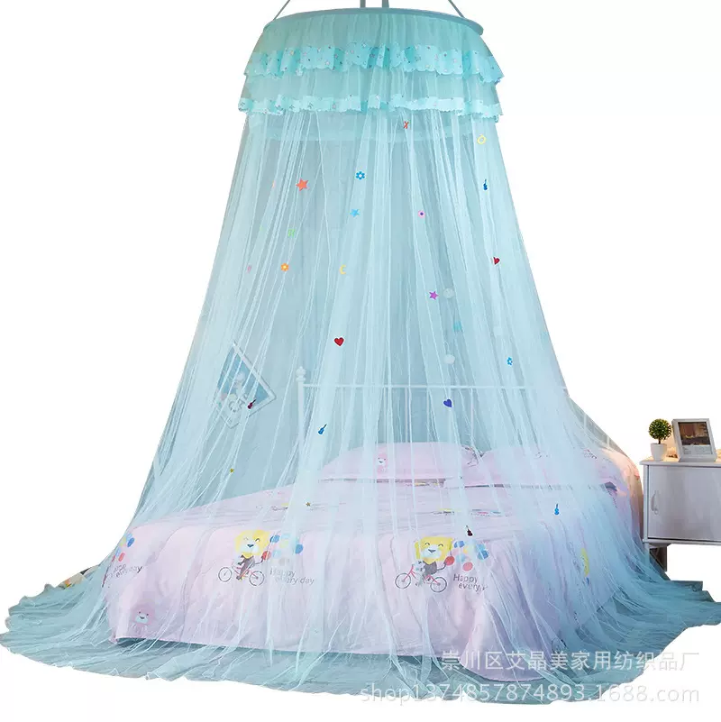 艾晶美家纺公主圆顶蚊帐 吊顶蚊帐 落地蚊帐厂家供应批发