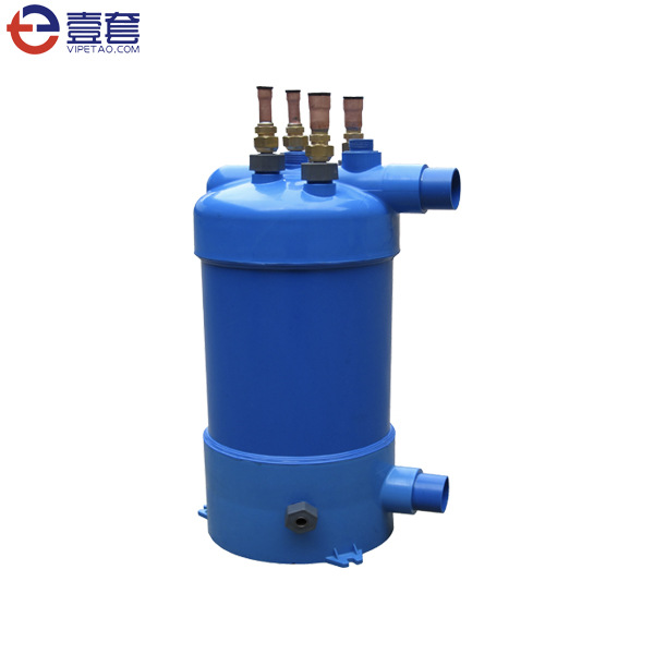 钛管换热器钛螺纹管换热器卓效罐套管换热器钛螺纹管
