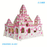 Деревянный замок для принцессы, реалистичная деревянная трехмерная головоломка, хижина, вилла, игрушка, 3D, домик своими руками