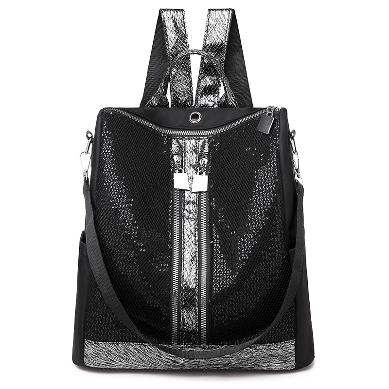 2024 New Shoulder Bag Women's Korean Edition Trendy Sequin Student Backpack Outdoor Large Capacity Casual Backpack Elegant Women's Bag_voghion.com