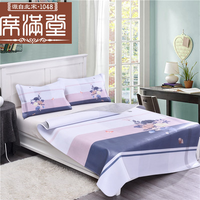 牛皮凉席1.8m床头层水牛皮软席加厚高档真皮席子1.5米夏季|ms