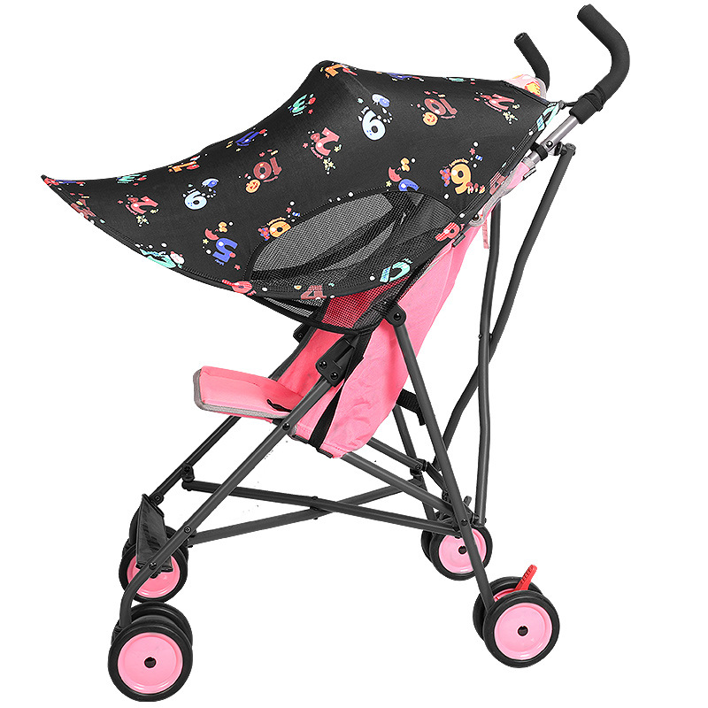 婴儿推车遮阳蓬配件伞车通用折叠顶蓬顶棚防紫外线可拆卸婴儿车罩