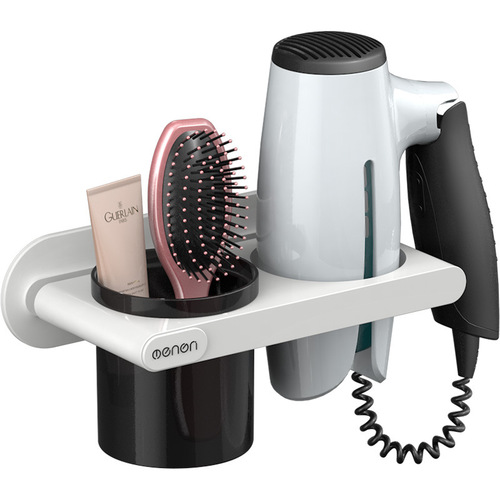 Wall-mounted hairdryer holder, bathroom toilet shelf, storage rack, hairdryer stand, no drilling wall hair dryer rack