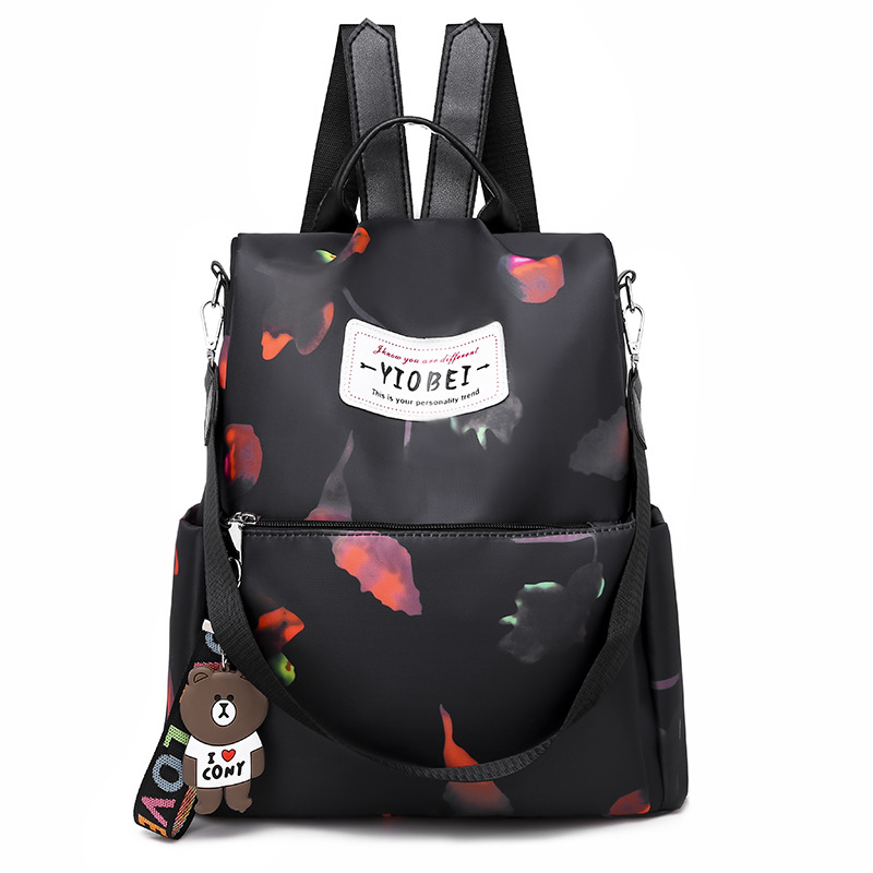 Backpack women 2022 new Korean version wear Oxford cloth anti-theft women's flower leisure large capacity Travel Backpack