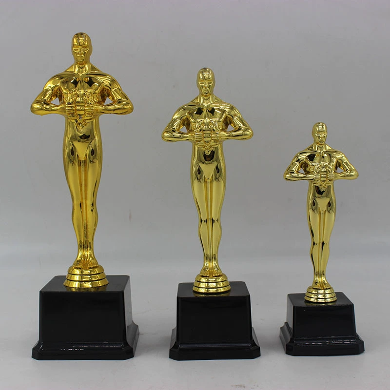 Глобальная/международная trophy Оскар статуэтка трофей металл трофей производство кристаллический трофей творческий подарок печать оптовая