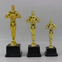 Глобальная/международная trophy Оскар статуэтка трофей металл трофей производство кристаллический трофей творческий подарок печать оптовая