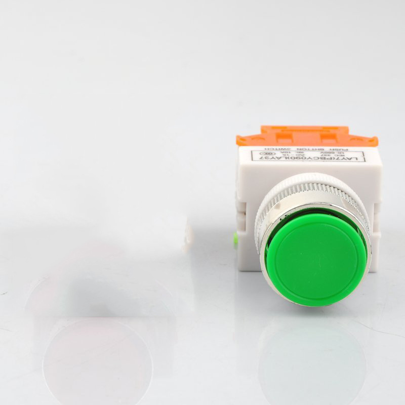 平头自复位启动停止按钮开关LA37-11 Y090-11BN 22mm