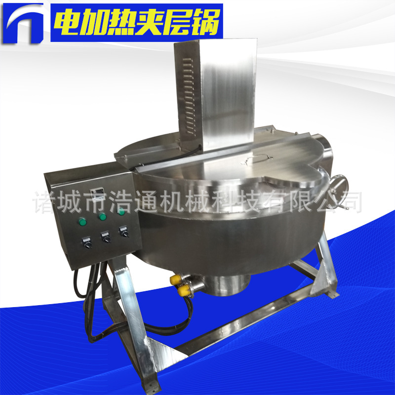 廠家直銷燃氣加熱可傾式全不鏽鋼夾層鍋  豆漿阿膠果醬蒸煮鍋