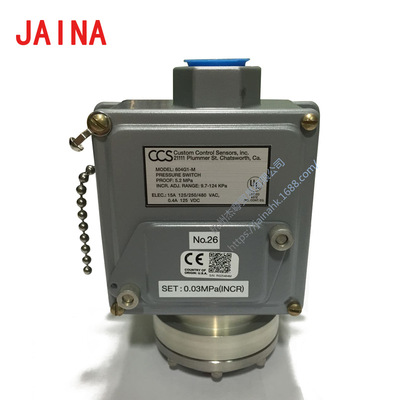 美国 CCS 压力开关 精密机械传感器604G1-M 加硫机专用控制开关