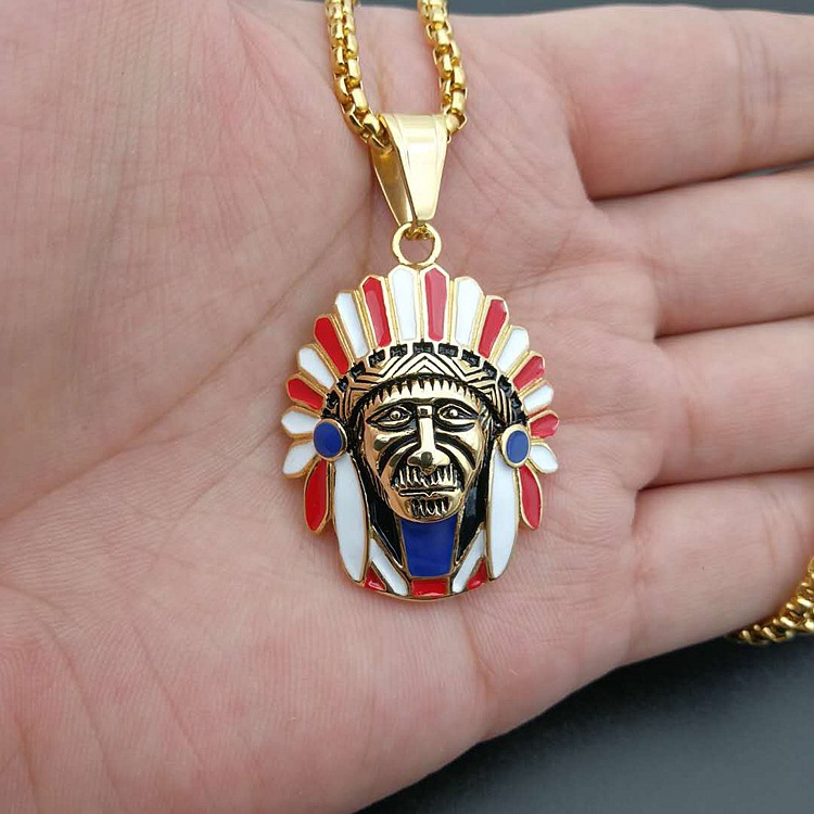 Indian Chief Pendant Image 4