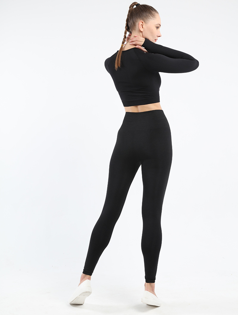 Casual Sports Solid Color Round Neck Tracksuit T-shirt Leggings display picture 50
