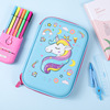 Eva, three dimensional capacious waterproof pencil case, stationery for elementary school students, suitable for import, in 3d format