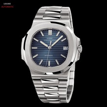 自动上条机械手表男lgxige品牌奢华男士手表2019新蓝宝石精钢手表