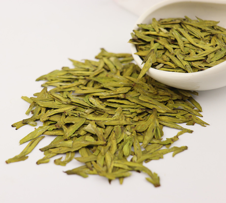 2019年新茶西湖龍井綠茶豆香味龍井43號500g鐵罐裝