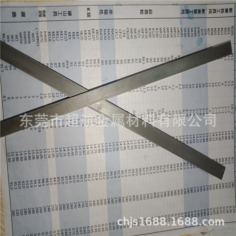 春保长条刀条WF20钨钢板材 WF20 硬质合金圆棒WF20超微粒方条