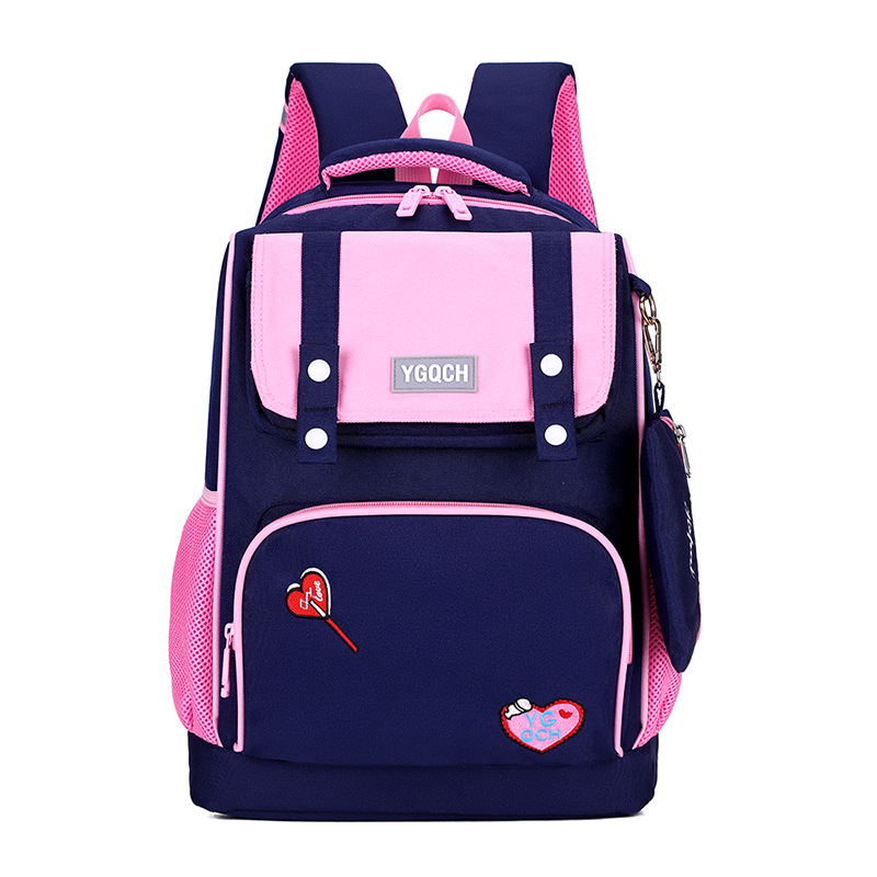 Aristocracy girl Shoulders schoolbag pupil 3-4-6 grade children knapsack Spinal Lightening 8-12 The age of