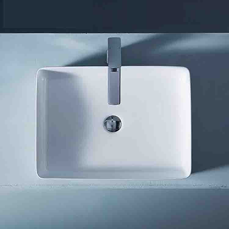 Hotel delgada mesa lateral lavabo rectangular lavabo del hogar Cuenca del arte balcón lavabo de cerámica