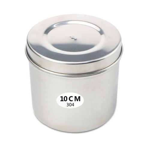 304 stainless steel disinfection tank ointment tank cotton tank cotton tank ointment tank beauty alcohol round box