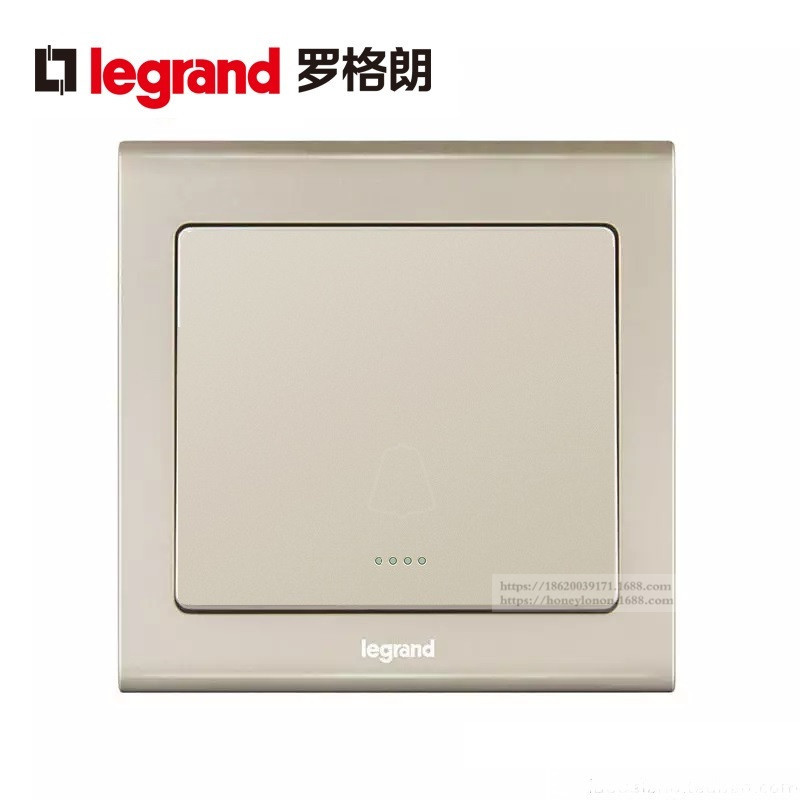 Legrand罗格朗 逸典系列 带荧光门铃开关_米兰金V6S/31BPBY-C2