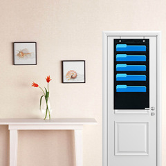 Oxford cloth office 5-layer door behind folder hanging bag five-compartment pocket student books and magazines storage bag