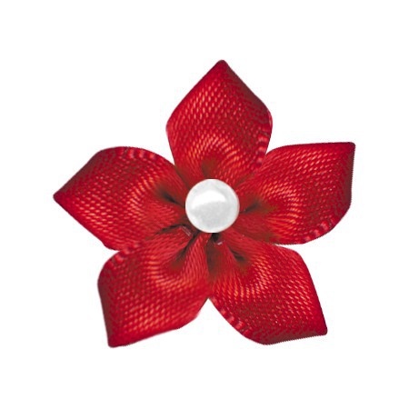 Yao Ming flor decoración hecha a mano cinta flor acabado horquilla decoración pequeña flor ropa interior ropa textil accesorios regalo embalaje