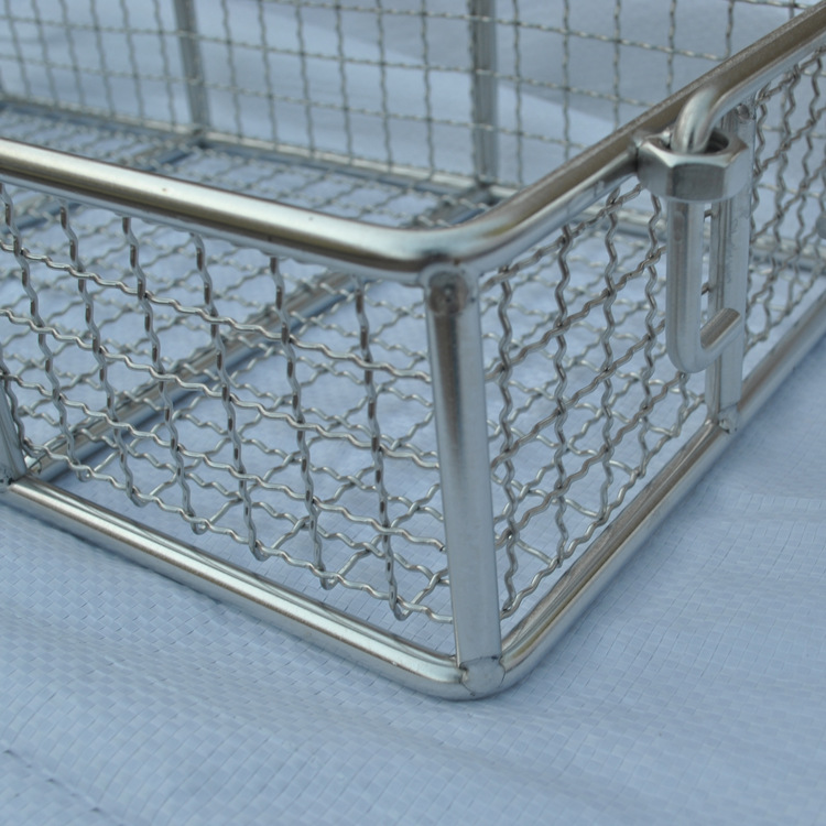 不锈钢网筐304医用消毒筐 高温耐腐蚀方形酸洗网篮 热卖