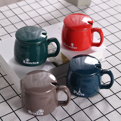 陶瓷大肚杯 杯子陶瓷礼品马克杯咖啡杯牛奶杯开业礼品陶瓷杯定制|ms