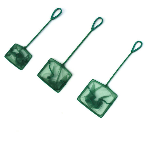 Manufacturer of aquarium accessories fish tank fishing net round square fish fishing hand telescopic aquarium copy net fishing net green