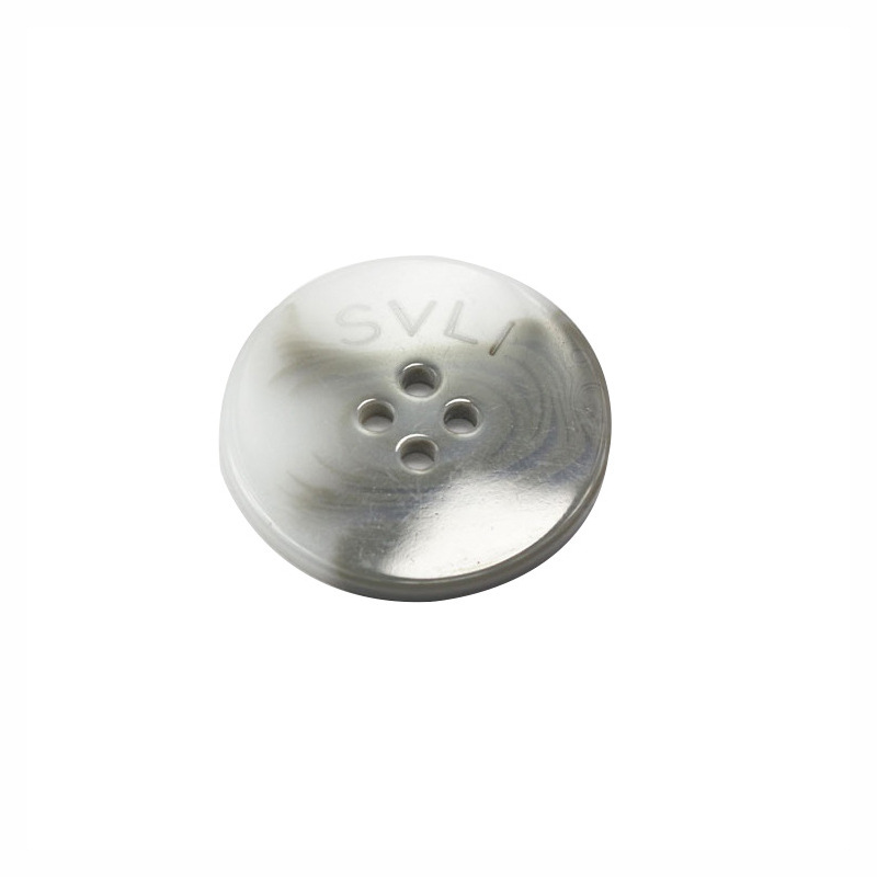 Factory wholesale high-grade lettering hand sewing buckle round four-hole button overcoat buckle