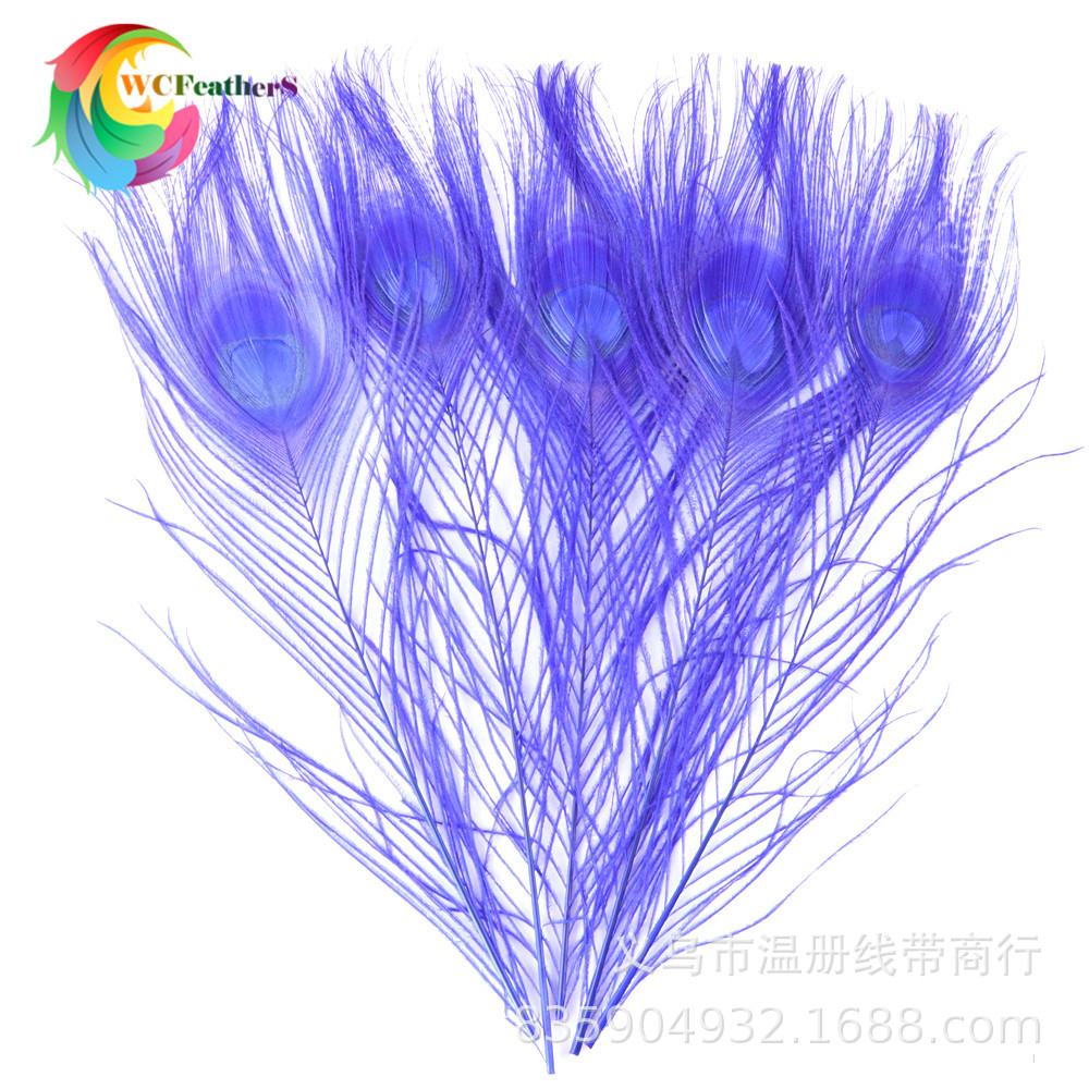 温册厂家直销天然孔雀羽毛DIY家居花瓶装饰婚庆道具新娘胸花材料详情图11