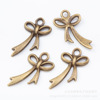 Retro metal accessory, pendant with bow, wholesale