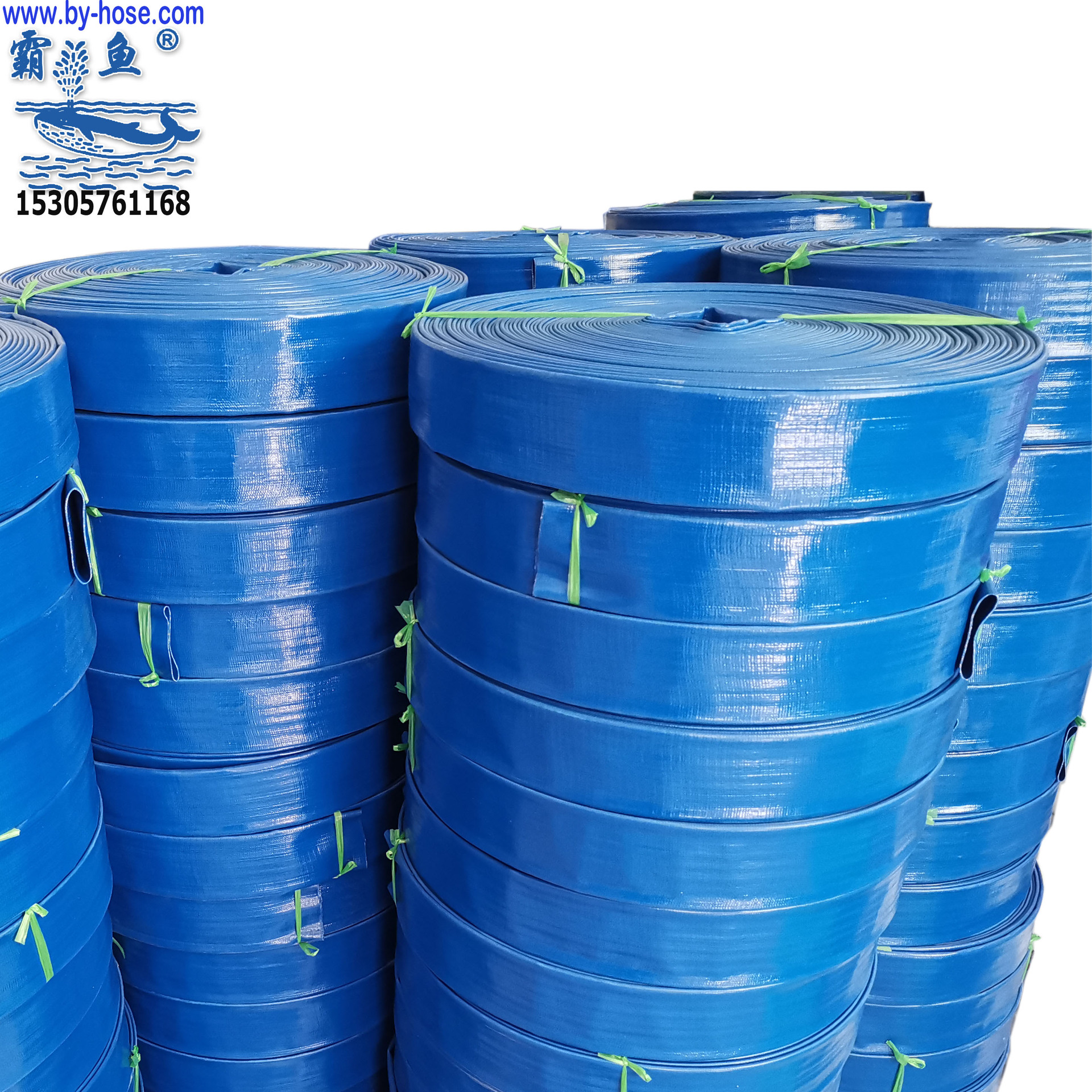 供应1寸-16寸农用灌溉水带100米排水农业排灌涂塑软管 pvc给水管