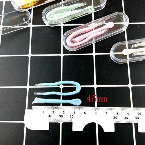 Wholesale contact lens case, contact lens case/tweezer clip, glasses accessories, XY color one-piece tweezers, bevel stick