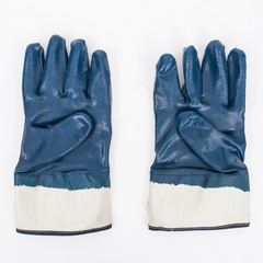 帆布手套耐油防油手套勞保手套全浸膠耐磨防滑手套耐用防油手套