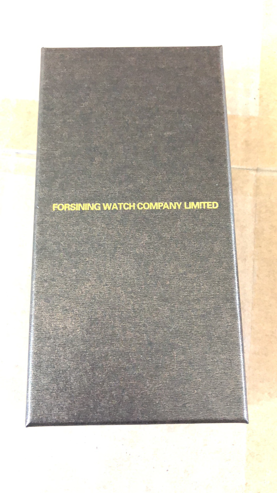 Forsining Fusini caja de reloj cuadrado caja de reloj plana larga caja de reloj